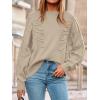 imagePRETTYGARDEN Womens Oversized Sweater 2025 Crewneck Long Sleeve Ribbed Knit Pullover Sweaters Tops Fall Fashion OutfitsApricot