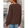 imagePRETTYGARDEN Womens Oversized Sweater 2025 Crewneck Long Sleeve Ribbed Knit Pullover Sweaters Tops Fall Fashion OutfitsBrown