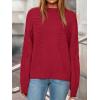 imagePRETTYGARDEN Womens Oversized Sweater 2025 Crewneck Long Sleeve Ribbed Knit Pullover Sweaters Tops Fall Fashion OutfitsRed