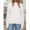 imagePRETTYGARDEN Womens Oversized Sweater 2025 Crewneck Long Sleeve Ribbed Knit Pullover Sweaters Tops Fall Fashion OutfitsWhite