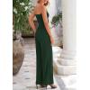 imagePRETTYGARDEN Womens Summer Outfits 2 Piece Sets Casual Ribbed Knit Crop Tube Top Wide Leg Pants Spring Matching Lounge SetDark Green