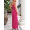 imagePRETTYGARDEN Womens Summer Outfits 2 Piece Sets Casual Ribbed Knit Crop Tube Top Wide Leg Pants Spring Matching Lounge SetRose Red