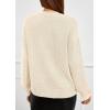 imagePRETTYGARDEN Womens Sweaters 2026 Fall Fashion Long Sleeve Crewneck Floral Knit Pullover Sweater Tops Winter ClothesBeige