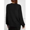 imagePRETTYGARDEN Womens Sweaters 2026 Fall Fashion Long Sleeve Crewneck Floral Knit Pullover Sweater Tops Winter ClothesBlack