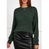imagePRETTYGARDEN Womens Sweaters 2026 Fall Fashion Long Sleeve Crewneck Floral Knit Pullover Sweater Tops Winter ClothesDark Green