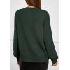 imagePRETTYGARDEN Womens Sweaters 2026 Fall Fashion Long Sleeve Crewneck Floral Knit Pullover Sweater Tops Winter ClothesDark Green