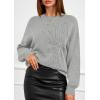 imagePRETTYGARDEN Womens Sweaters 2026 Fall Fashion Long Sleeve Crewneck Floral Knit Pullover Sweater Tops Winter ClothesLight Grey