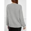 imagePRETTYGARDEN Womens Sweaters 2026 Fall Fashion Long Sleeve Crewneck Floral Knit Pullover Sweater Tops Winter ClothesLight Grey