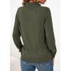 imagePRETTYGARDEN Womens Sweaters Quarter Zip Knit Long Sleeve Business Casual Pullover Tops 2026 Fall Fashion Work OutfitsArmy Green