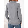 imagePRETTYGARDEN Womens Sweaters Quarter Zip Knit Long Sleeve Business Casual Pullover Tops 2026 Fall Fashion Work OutfitsGrey