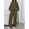 imagePRETTYGARDEN Womens Sweatsuits 2 Piece Set 2026 Casual Winter Long Sleeve Hoodie Loose Wide Leg Sweatpants Fall TracksuitArmy Green