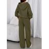 imagePRETTYGARDEN Womens Sweatsuits 2 Piece Set 2026 Casual Winter Long Sleeve Hoodie Loose Wide Leg Sweatpants Fall TracksuitArmy Green