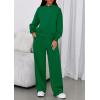 imagePRETTYGARDEN Womens Sweatsuits 2 Piece Set 2026 Casual Winter Long Sleeve Hoodie Loose Wide Leg Sweatpants Fall TracksuitGreen