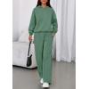 imagePRETTYGARDEN Womens Sweatsuits 2 Piece Set 2026 Casual Winter Long Sleeve Hoodie Loose Wide Leg Sweatpants Fall TracksuitGrey Green