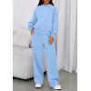 imagePRETTYGARDEN Womens Sweatsuits 2 Piece Set 2026 Casual Winter Long Sleeve Hoodie Loose Wide Leg Sweatpants Fall TracksuitLight Blue