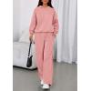 imagePRETTYGARDEN Womens Sweatsuits 2 Piece Set 2026 Casual Winter Long Sleeve Hoodie Loose Wide Leg Sweatpants Fall TracksuitPink