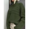 imagePRETTYGARDEN Womens Turtleneck Sweaters 2026 Fall Chunky Knit Pullover Long Sleeve Jumper Tops Trendy Winter ClothesArmy Green