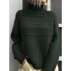 imagePRETTYGARDEN Womens Turtleneck Sweaters 2026 Fall Chunky Knit Pullover Long Sleeve Jumper Tops Trendy Winter ClothesDark Green