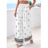 imagePRETTYGARDEN Womens Wide Leg Palazzo Pants 2026 Summer Boho Floral Trousers Spring Flowy Beach Vacation Clothes Resort WearWhite Black