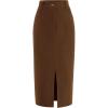 imagePRETTYGARDEN Corduroy Skirt Women Fall Fashion 2026 High Waisted Pencil Midi Skirts Business Casual Work Office Winter OutfitBrown