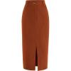 imagePRETTYGARDEN Corduroy Skirt Women Fall Fashion 2026 High Waisted Pencil Midi Skirts Business Casual Work Office Winter OutfitCaramel