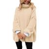 imagePRETTYGARDEN Oversized Sweaters for Women Chunky Turtleneck Sweater Fall Fashion Clothes Long Sleeve Tops Winter ClothingBeige