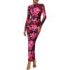 Floral Black Pink