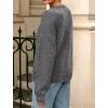 imagePRETTYGARDEN Fall Long Sleeve Cardigans for Women Trendy 2026 Lightweight Button Down Crewneck Loose Knit Sweater ClothesGrey