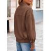 imagePRETTYGARDEN Faux Suede Bomber Jacket Women Fall Fashion 2026 Casual Zip Up Oversized Trendy Winter Clothing Outerwear CoatsBrown