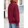 imagePRETTYGARDEN Faux Suede Bomber Jacket Women Fall Fashion 2026 Casual Zip Up Oversized Trendy Winter Clothing Outerwear CoatsBurgundy