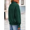 imagePRETTYGARDEN Faux Suede Bomber Jacket Women Fall Fashion 2026 Casual Zip Up Oversized Trendy Winter Clothing Outerwear CoatsDark Green