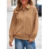 imagePRETTYGARDEN Faux Suede Bomber Jacket Women Fall Fashion 2026 Casual Zip Up Oversized Trendy Winter Clothing Outerwear CoatsKhaki