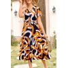 imagePRETTYGARDEN Floral Dress for Women 2026 Summer Casual Short Sleeve Maxi Dresses V Neck Tiered Flowy Boho Beach SundressPrint Yellow White