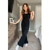 imagePRETTYGARDEN One Piece Jumpsuits 2026 Spring Sleeveless Tank Summer Casual Travel Airport Outfits Wide Leg Pants RompersBlack