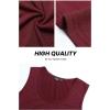 imagePRETTYGARDEN One Piece Jumpsuits 2026 Spring Sleeveless Tank Summer Casual Travel Airport Outfits Wide Leg Pants RompersWine Red