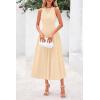 imagePRETTYGARDEN Spring Casual Dresses for Women 2026 Summer Business Work Midi Sleeveless A Line Pleated Cocktail DressApricot