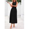 imagePRETTYGARDEN Spring Casual Dresses for Women 2026 Summer Business Work Midi Sleeveless A Line Pleated Cocktail DressBlack