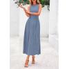 imagePRETTYGARDEN Spring Casual Dresses for Women 2026 Summer Business Work Midi Sleeveless A Line Pleated Cocktail DressBlue Grey