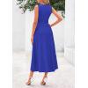 imagePRETTYGARDEN Spring Casual Dresses for Women 2026 Summer Business Work Midi Sleeveless A Line Pleated Cocktail DressBrilliant Blue