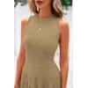 imagePRETTYGARDEN Spring Casual Dresses for Women 2026 Summer Business Work Midi Sleeveless A Line Pleated Cocktail DressCamel
