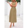 imagePRETTYGARDEN Spring Casual Dresses for Women 2026 Summer Business Work Midi Sleeveless A Line Pleated Cocktail DressCamel