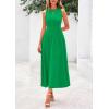 imagePRETTYGARDEN Spring Casual Dresses for Women 2026 Summer Business Work Midi Sleeveless A Line Pleated Cocktail DressGreen