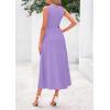 imagePRETTYGARDEN Spring Casual Dresses for Women 2026 Summer Business Work Midi Sleeveless A Line Pleated Cocktail DressPurple