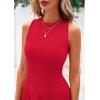 imagePRETTYGARDEN Spring Casual Dresses for Women 2026 Summer Business Work Midi Sleeveless A Line Pleated Cocktail DressRed