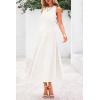 imagePRETTYGARDEN Spring Casual Dresses for Women 2026 Summer Business Work Midi Sleeveless A Line Pleated Cocktail DressWhite