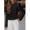 imagePRETTYGARDEN Women Blazers Business Casual Outfits 2026 Fall Fashion Long Sleeve Professional Office Work Suit Jacket ClothesBlack