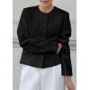 imagePRETTYGARDEN Women Blazers Business Casual Outfits 2026 Fall Fashion Long Sleeve Professional Office Work Suit Jacket ClothesBlack