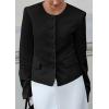imagePRETTYGARDEN Women Blazers Business Casual Outfits 2026 Fall Fashion Long Sleeve Professional Office Work Suit Jacket ClothesBlack