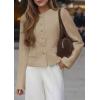 imagePRETTYGARDEN Women Blazers Business Casual Outfits 2026 Fall Fashion Long Sleeve Professional Office Work Suit Jacket ClothesLight Khaki
