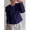 imagePRETTYGARDEN Women Blazers Business Casual Outfits 2026 Fall Fashion Long Sleeve Professional Office Work Suit Jacket ClothesNavy